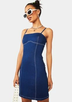 BY DYLN Cooper Denim Mini Dress Dresses