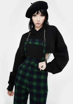 Jawbreaker Jumpsuits & Rompers Green Check Chained Overalls