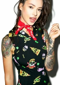 Jawbreaker Dresses Twisted Fast Food Bodycon Dress