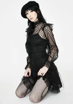 Jawbreaker Don't Mesh With My Heart Ruffled Dress