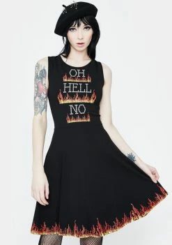 Jawbreaker Dresses Oh Hell No Pixel Skater Dress