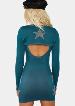 Basic Pleasure Mode Shirt Dress Cyberspace Cut-Out Dress & Shrug Set