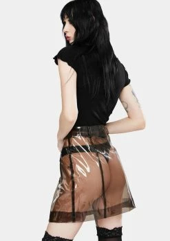 Jawbreaker Bottoms Plastic Fantastic Vinyl Skirt