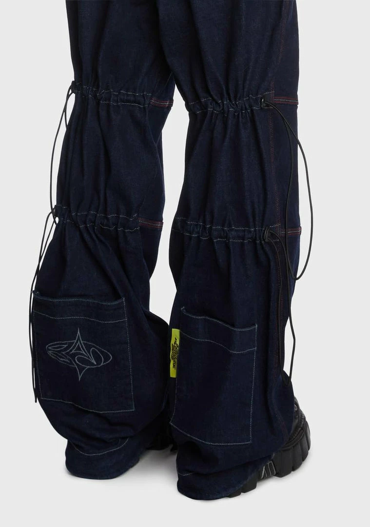 Basic Pleasure Mode Bella Cargo Jeans Bottoms