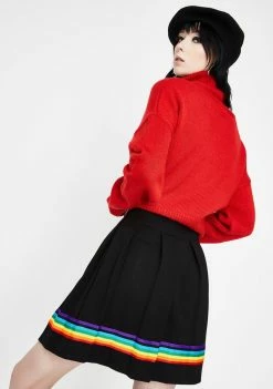 Jawbreaker Show Your Colours Pleated Skirt Bottoms