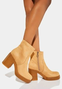 Dirty Laundry Camel Groovy Ankle Boots Boots & Booties