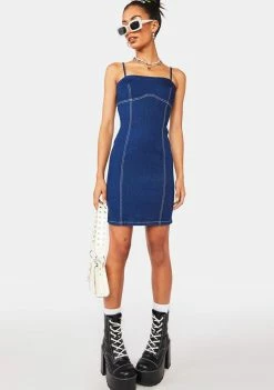 BY DYLN Cooper Denim Mini Dress Dresses