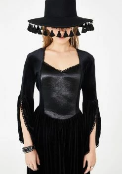 Jawbreaker Velvet And Satin Maiden Dress