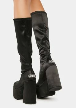 NOKWOL Emmie Black Platform Boots