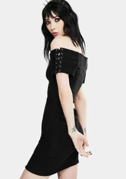 Jawbreaker Dresses Bengaline Lacing Mini Dress