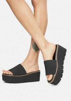 Dirty Laundry Pivot Platform Slide Sandals