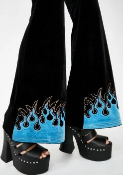 Jawbreaker Flame Flare Leggings Bottoms