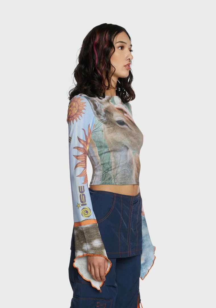 Basic Pleasure Mode Tops Wonderland Long Sleeve Top