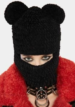 Basic Pleasure Mode Chenille Bear Balaclava