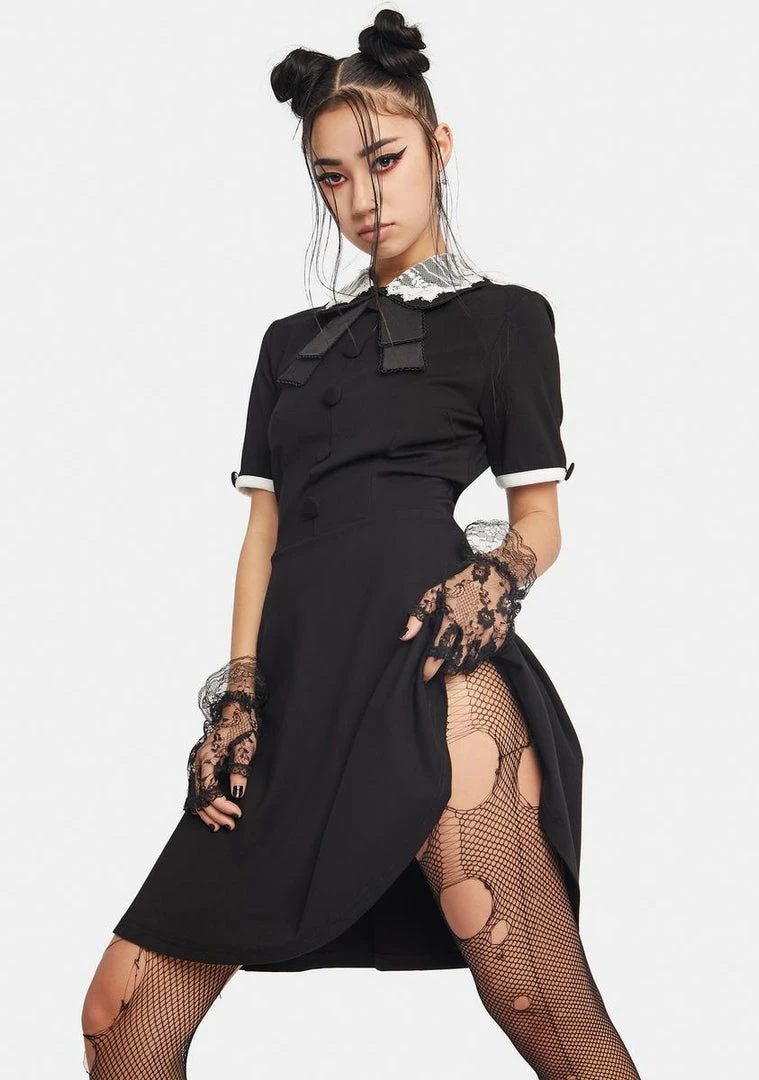 Jawbreaker Lace Collar Dress