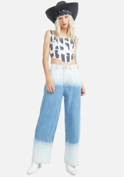 BY DYLN Billie Wide Leg Jeans Bottoms