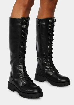 Dirty Laundry Vandal Tall Combat Boots