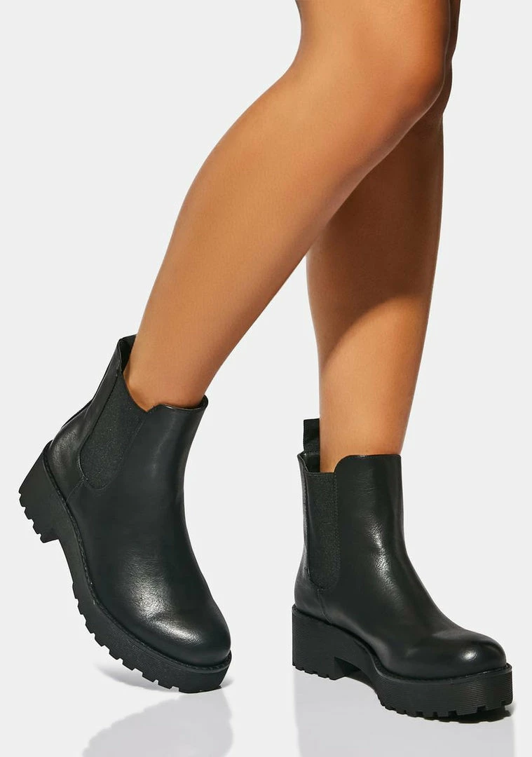 Dirty Laundry Maps Platform Chelsea Boots