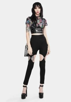 Jawbreaker Bottoms Disco Sucks Harness Leggings