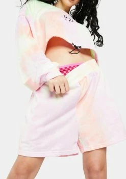 BY DYLN Bottoms Lilac Lincoln Track Shorts