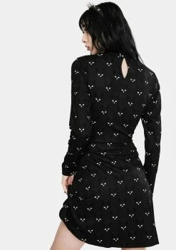 Jawbreaker Salem Grumpy Cat Knit Skater Dress