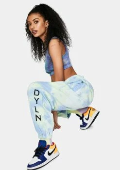 BY DYLN Hudson Tie Dye Track Pants