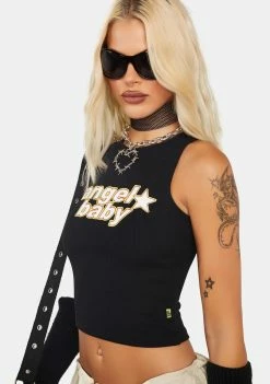 Basic Pleasure Mode Angel Baby Tank Top Graphic Tank