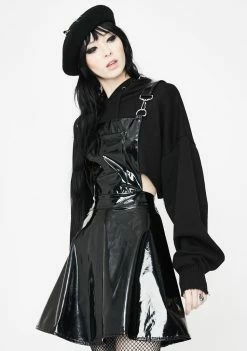 Jawbreaker Vinyl Overall Mini Dress