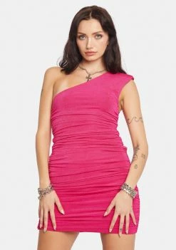 BY DYLN Pink Addison Dress