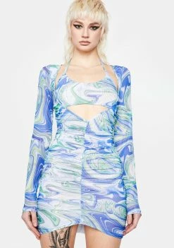 BY DYLN Blue Juna Dress Sundress