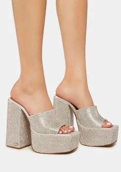 NOKWOL Tryx Rhinestone Platform Heels