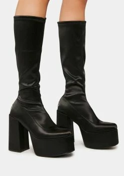 NOKWOL Emmie Black Platform Boots