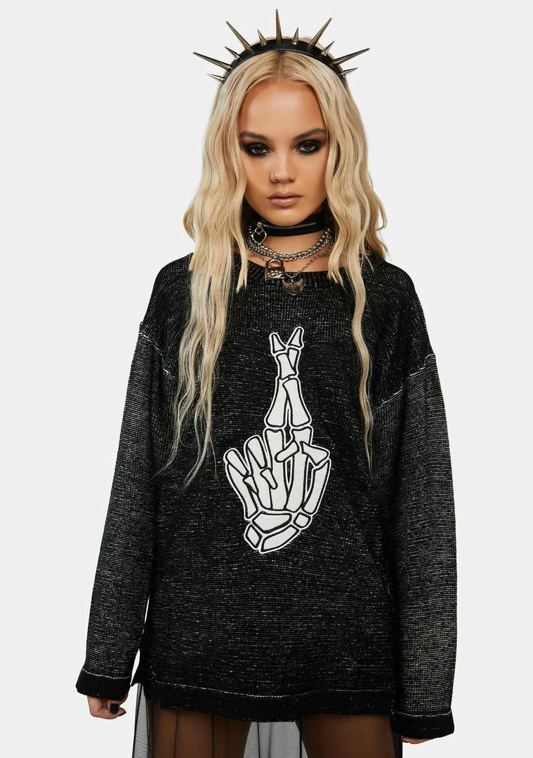 Jawbreaker F Luck Oversized Sweater