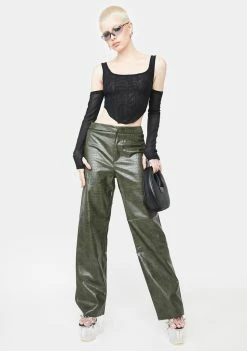 BY DYLN Apollo Vegan Leather Pants
