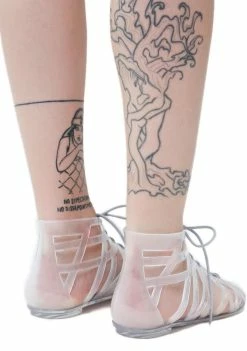 Dirty Laundry Loved Up Jelly Gladiator Sandals Flats