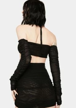 BY DYLN Black Lumi Mini Dress Dresses