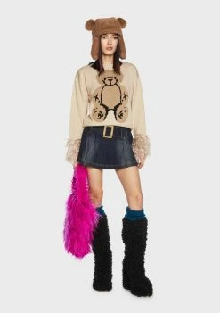 Basic Pleasure Mode Blake Denim Mini Skirt