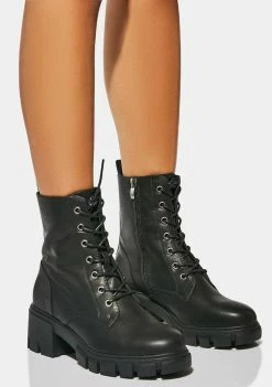 Dirty Laundry Combat Boots Newz Heeled Ankle Boots