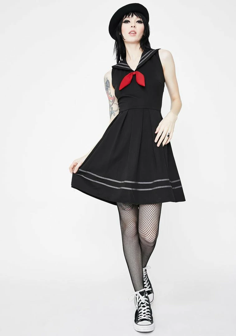 Jawbreaker Sailor Goth Mini Dress