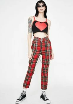 Jawbreaker In Chains Plaid Trousers