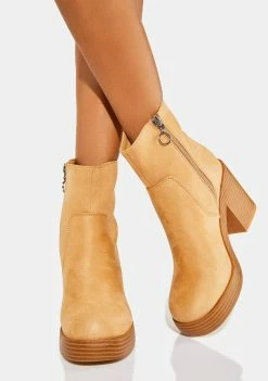 Dirty Laundry Camel Groovy Ankle Boots Boots & Booties