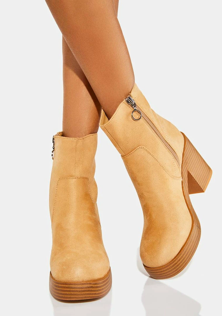 Dirty Laundry Camel Groovy Ankle Boots Boots & Booties