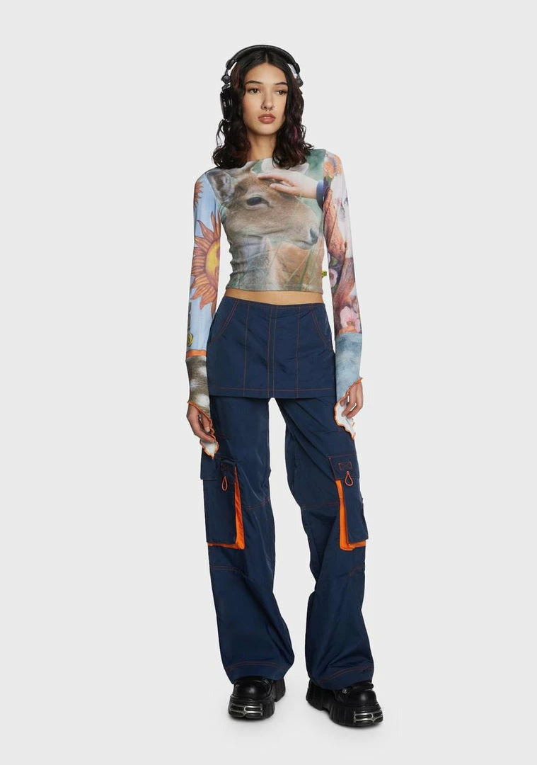 Basic Pleasure Mode Tangerine Skirt Trousers Bottoms