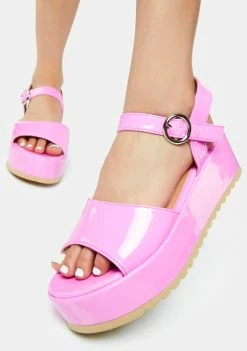 Dirty Laundry Gladiator Sandals Jump Out Platform Sandals