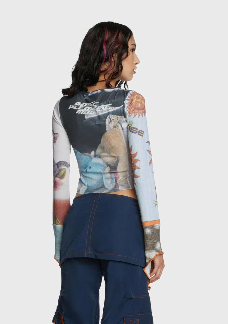 Basic Pleasure Mode Tops Wonderland Long Sleeve Top