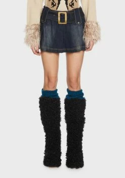 Basic Pleasure Mode Blake Denim Mini Skirt