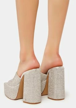 NOKWOL Tryx Rhinestone Platform Heels