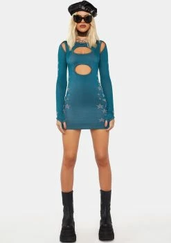 Basic Pleasure Mode Shirt Dress Cyberspace Cut-Out Dress & Shrug Set
