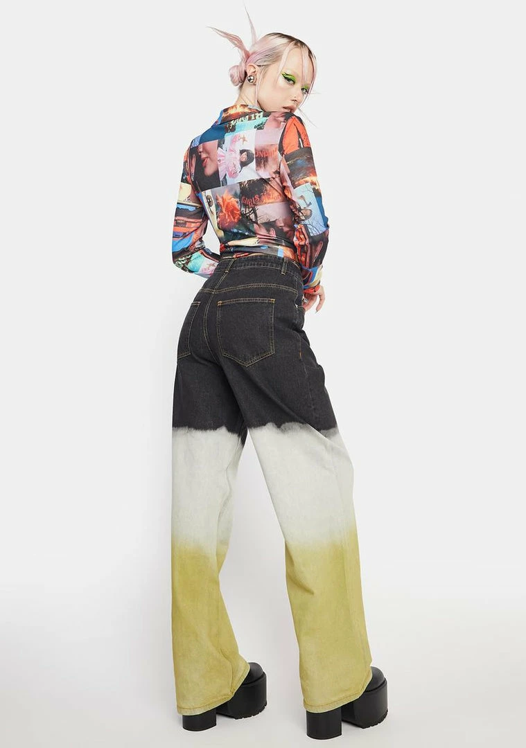 BY DYLN Claude Wide Leg Jeans
