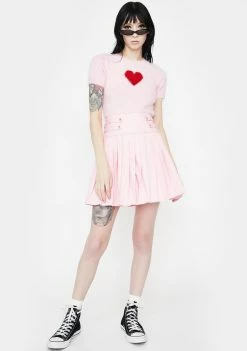 Jawbreaker My Sweetheart Pleated Mini Skirt